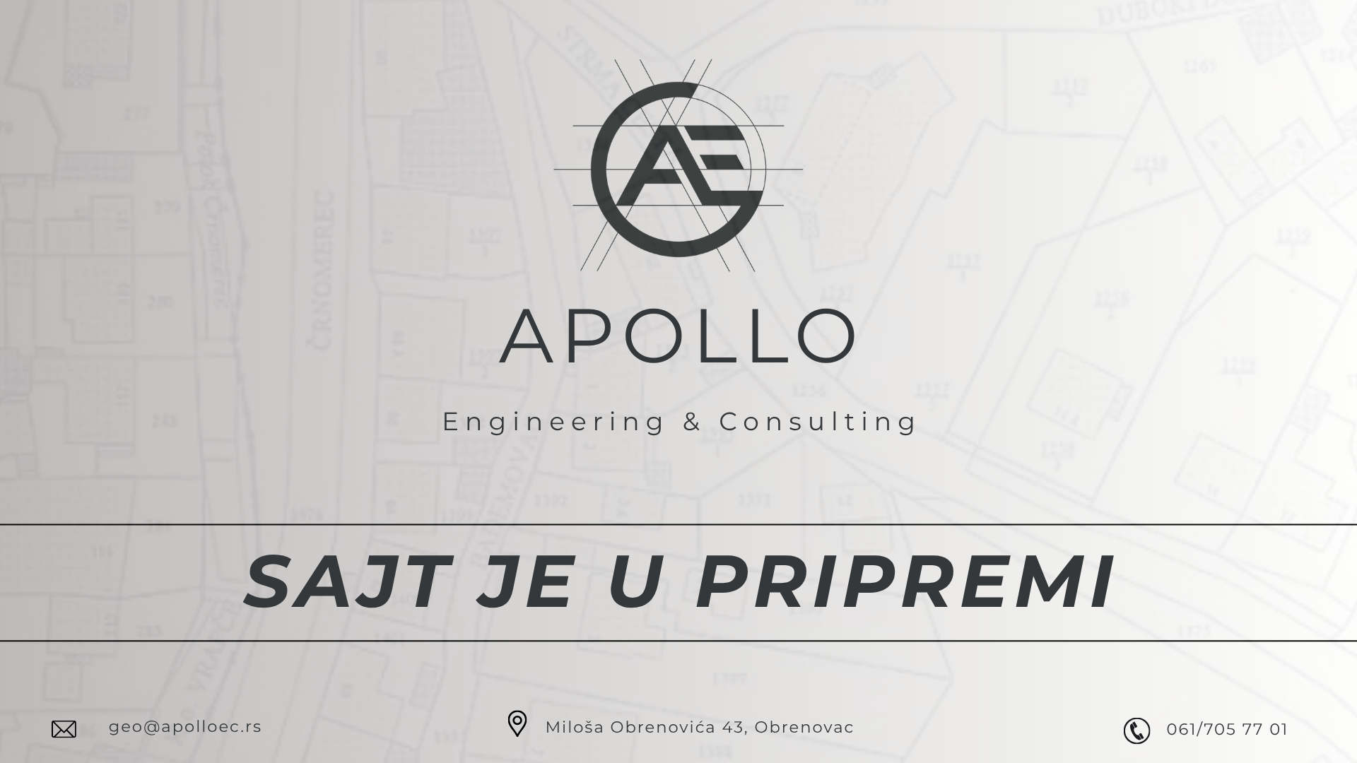 Apollo Engineering & Consulting — sajt je u pripremi